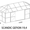 SCANDIC GEFION CUBE 19,4 DRIVHUS